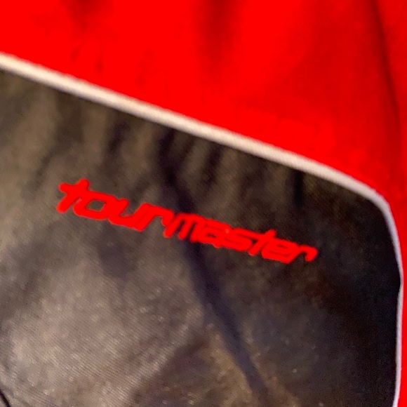 Tourmaster Saber Series 2 Mens Motorcycle Jacket Black/Red XL/46 - Picture 3 of 12